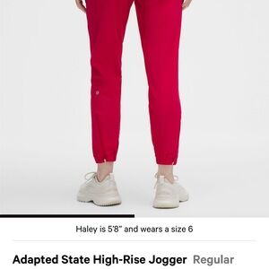 lululemon athletica Red High-Rise Jogger